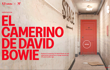 Adobe desarrolla el camerino virtual de David Bowie